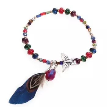 Les Trsors De Lily [Q5833] - Браслет дизайнерский Lilipoupettes разноцветный (бабочка) - 20x13 мм