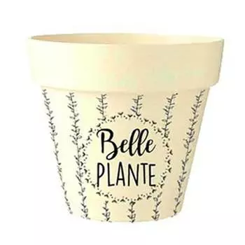 Les Trsors De Lily [Q6408] - Бамбуковый вазон Messages бежево-черный (Прекрасная эпоха) - 10. 5x9. 5 см