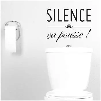 Les Trsors De Lily [Q6526] - Лист наклеек «Сообщения» (Тишина, оно растет!) - 20x70 см. чёрный