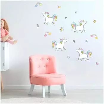 Les Trsors De Lily [Q6570] - Разноцветный лист с наклейками Unicorn My Unicorn - 20x70 см