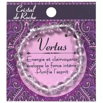 Les Trsors De Lily [Q6925] - Дизайнерский браслет из горного хрусталя Mineralia - 8 мм