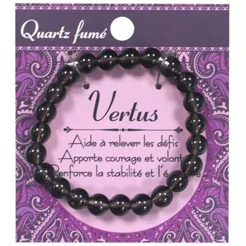 Les Trsors De Lily [Q6931] - Дизайнерский браслет Минералия дымчатый кварц - 8 мм.