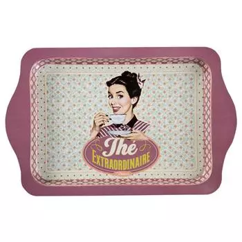 Les Trsors De Lily [Q6944] - Металлический поднос French Vintage (Экстраординарный чай) - 25x16 см.