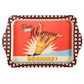 Les Trsors De Lily [Q6946] - Поднос металлический French Vintage (Для мамы, которая качает!) - 25x16 см