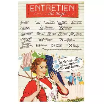 Les Trsors De Lily [Q6958] - металлическая тарелка «Французский винтаж» (Постирать или передать маме - она может это сделать) - 30x20 см красный