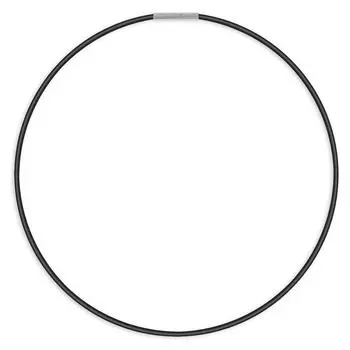 Les Trsors De Lily [Q7364] - Черный стальной шнур «Кожа» - 50 см 2 мм