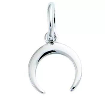 Les Trsors De Lily [Q7609] - Серебряный кулон «Луна», серебро (родиевое покрытие) - 10x9 мм