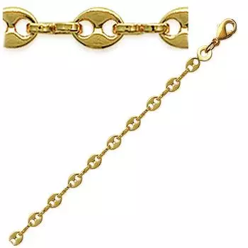 Les Trsors De Lily [Q8084] - Позолоченный ножной браслет Grain de Caf , золото - 25 см 3 мм