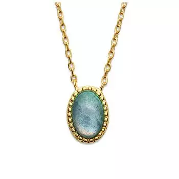 Les Trsors De Lily [Q8153] - Колье с позолотой Клеопатра золотой лабрадорит - 10x8 мм