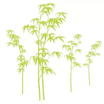 Les Trsors De Lily [Q8272] - Лист бамбуковых наклеек «Бамбук» - 50x70 см.