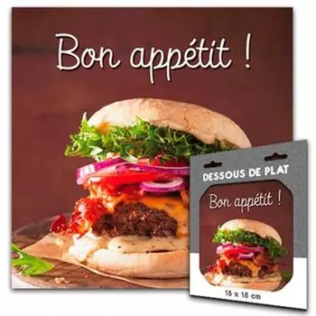 Les Trsors De Lily [Q8355] - подставка Сообщения (Приятного аппетита) - 18x18 см