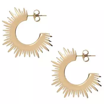 Les Trsors De Lily [Q8535] - креольская дизайнерская сталь «Клеопатра» золото (солнце) - 15 мм - толщина 10 мм.