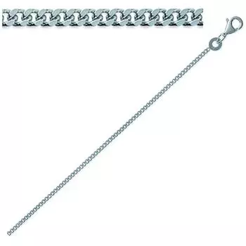 Les Trsors De Lily [Q9109] - Серебряная цепочка Gourmette Mesh серебро (родий) - 40 см 1,6 мм