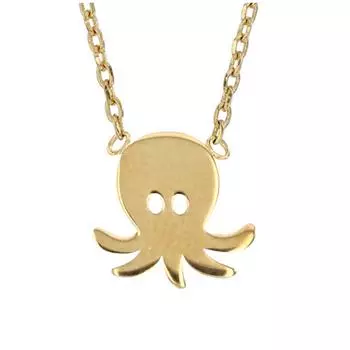 Les Trsors De Lily [Q9380] - Детское колье Осьминог с позолотой - 12x12 мм