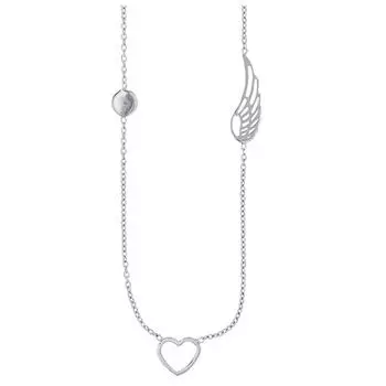 Les Trsors De Lily [Q9391] - Серебряное колье ручной работы Les Ailes d Amour серебро (родированное покрытие) - крыло 17x5 мм