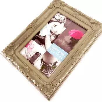 Les Trsors De Lily [Q9696] - Фоторамка из смолы Scarlett taupe - фото 10x15 см серый