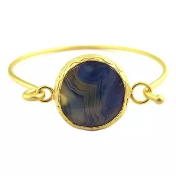 Les Trsors De Lily [Q9827] - Браслет ручной работы Клеопатра синее золото - 56 мм - 20 мм