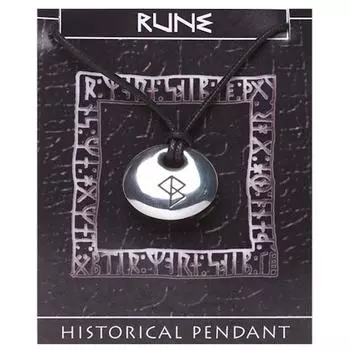 Les Trsors De Lily [R0363] - Колье защитное Rune серебро (Успех) - 20x25 мм