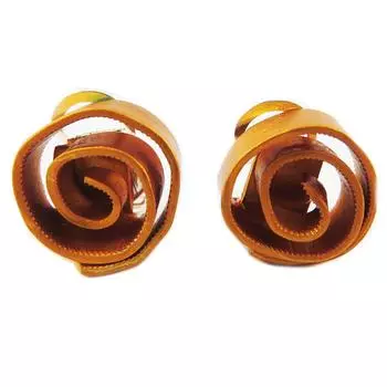 Les Trsors De Lily [R1231] - Желтые клипсы / серьги ручной работы Aluminirock - 1,5 см