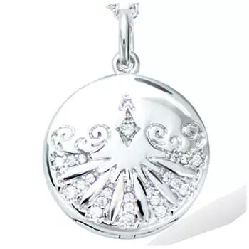 Les Trsors De Lily [R1677] - Серебряный кулон Секреты с родиевым покрытием (кассолет) - 18 мм