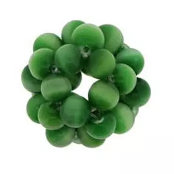 Les Trsors De Lily [R1727] - кулон Swirl of Pearls зеленый кошачий глаз - 16 мм