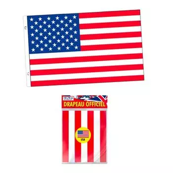 Les Trsors De Lily [R2102] - Флаг США красный синий белый - 87x147 см