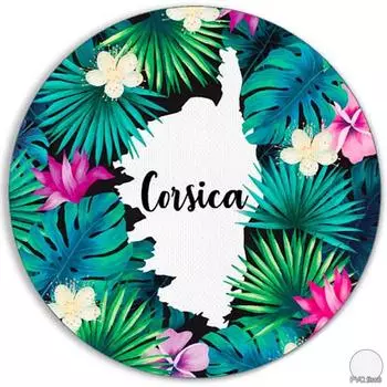 Les Trsors De Lily [R2178] - Салфетка ламинированная Corsica многоцветная синяя - 38 см