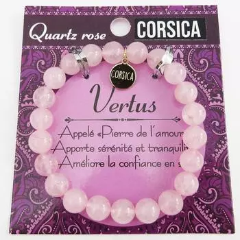 Les Trsors De Lily [R2340] - Дизайнерский браслет Corsica розовый кварц - 8 мм