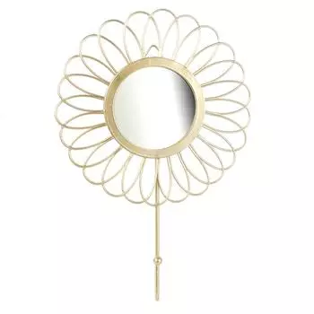 Les Trsors De Lily [R2381] - Крючок для одежды Clopatra из золотистого металла с проволокой (Флора) - 20x15см