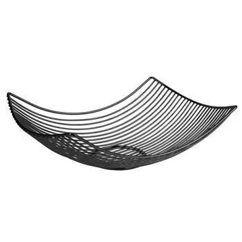 Les Trsors De Lily [R2431] - Корзина из металлической проволоки Boho , цвет черный - 31x23x10 см