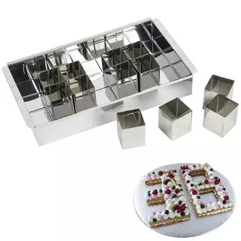 Les Trsors De Lily [R2457] - Форма из нержавеющей стали Number Cake - 31x18x5 см (12 блоков)