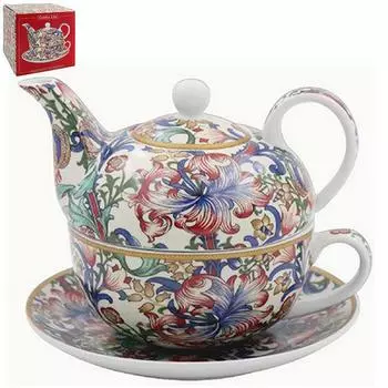 Les Trsors De Lily [R2681] - Фарфоровый солитер Коллекция Уильяма Морриса Золотая лилия - высота 13 см