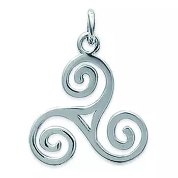 Les Trsors De Lily [R2720] - Серебряный серебряный кулон Трискель - 18 мм