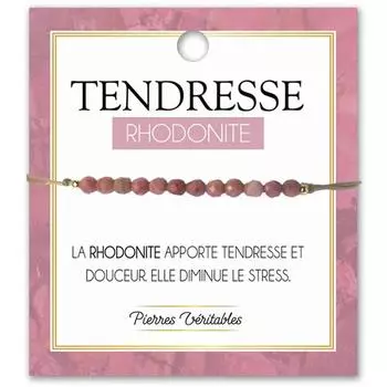 Les Trsors De Lily [R3075] - Дизайнерский браслет Mineralia с родонитом (нежность) - 3 мм