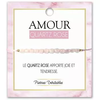 Les Trsors De Lily [R3083] - Дизайнерский браслет Mineralia розовый кварц (любовь) - 3 мм