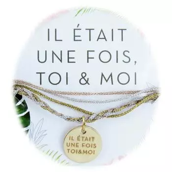 Les Trsors De Lily [R3087] - Браслет-шнур Messages из бежевого золота (Когда-то мы с тобой) - 15мм