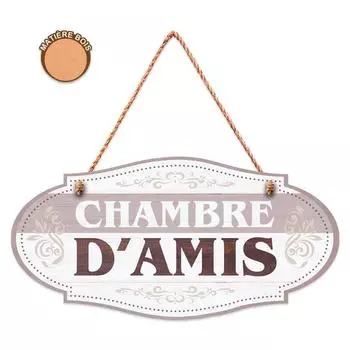 Les Trsors De Lily [R3365] - Табличка из серого дерева Комната для гостей - 20x10 см