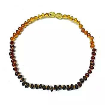 Les Trsors De Lily [R3683] - Детское колье ручной работы Вдохновение Янтарь 3 тона - 30 см 5 мм