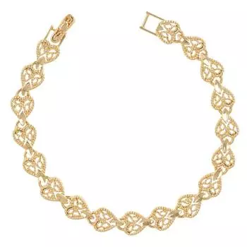 Les Trsors De Lily [R3924] - Позолоченный браслет «Кармен» (сердца) - 18 см 8 мм