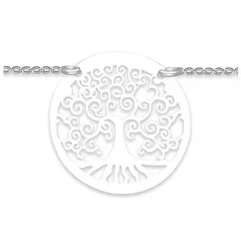 Les Trsors De Lily [R4031] — Серебряное колье «Древо жизни» (родий) - 20 мм