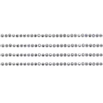 Les Trsors De Lily [R4056] — серебряная серебряная цепочка Micro-Billes (родий) - 40см 1мм (алмаз)