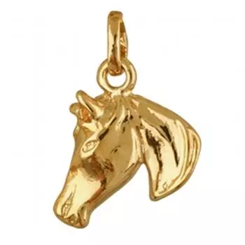 Les Trsors De Lily [R4131] - Позолоченный кулон «Лошадь» - 17x15 мм