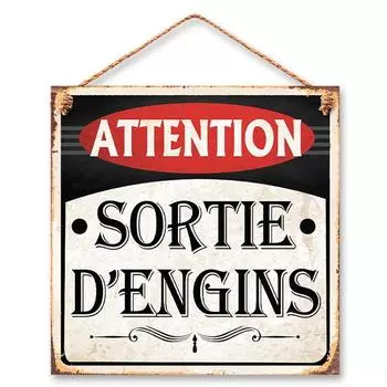 Les Trsors De Lily [R4339] - Металлическая табличка Туалеты (будьте осторожны при выходе из снаряжения) - 20х20см