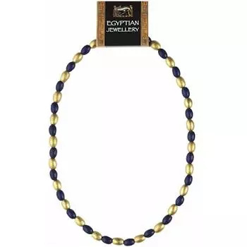 Les Trsors De Lily [R4357] - Деревянное колье в стиле ретро Древний Египет темно-золото - 7 мм