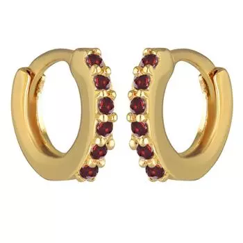 Les Trsors De Lily [R4818] - Позолоченные кольца Sissi золотисто-красный - 10 мм 1 мм