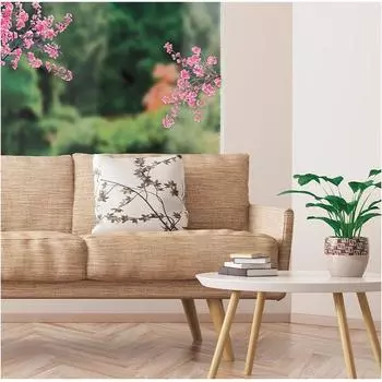 Les Trsors De Lily [R5024] - Наклейки на окна Вишневые деревья розовые - 40x30 см (2 штуки)