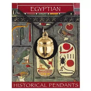 Les Trsors De Lily [R5048] - Ретро колье Древний Египет черное золото (жук) - 20x18мм