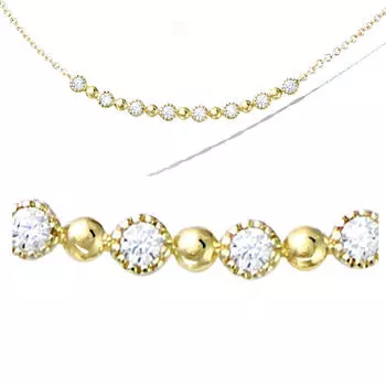 Les Trsors De Lily [R5177] - Колье с позолотой Sissi белое золото - 38x3 мм