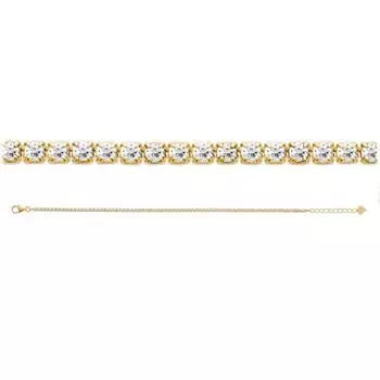 Les Trsors De Lily [R5809] - Позолоченный браслет Sissi из белого золота - 2 мм (река)