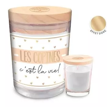 Les Trsors De Lily [R6055] - Ароматическая свеча Les Copines c est la vie! (хлопок цветок) - 92x70мм